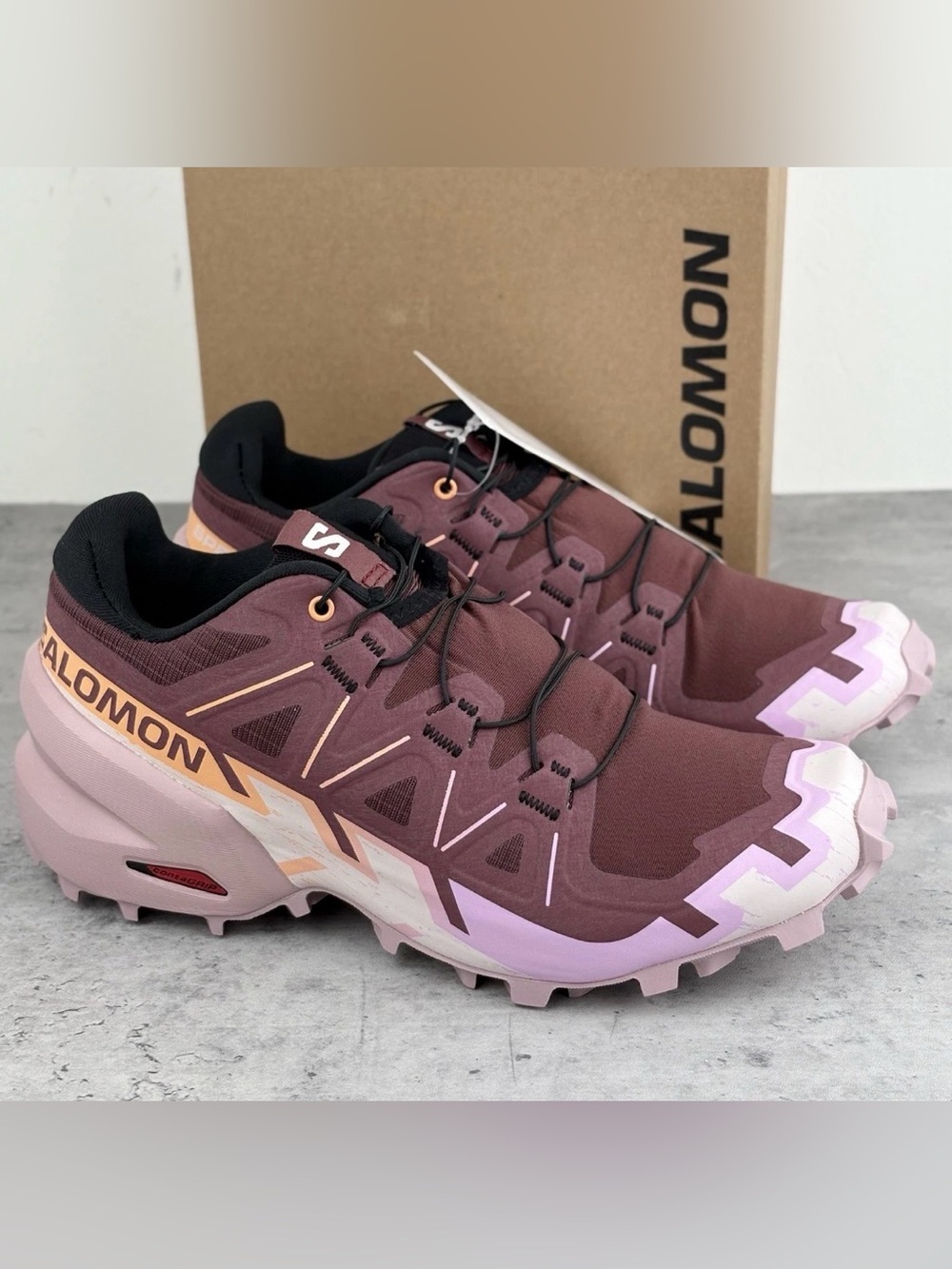 Salomon Speedcross 6 Women’s Trail Running Hiking Shoes Mauve Sz 6 New In Box